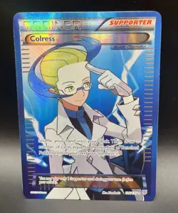 Pokemon TCG Colress Black White 135/135 Holo Full Art Ultra Rare LP - Image 1