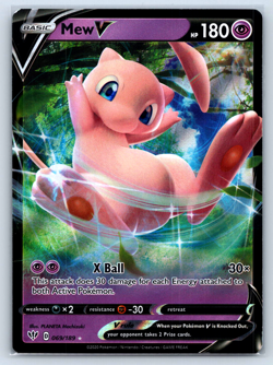 Pokemon TCG Darkness Ablaze 069/189 Mew V LP - Image 1