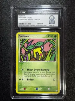 Pokemon CGC Guinness World Record Breaks - 2005 Sunkern 76/115 Non-holo - Image 1