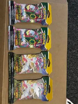 4x Brand New Pokemon Sleeved Booster Packs - Evolving Skies - Image 1