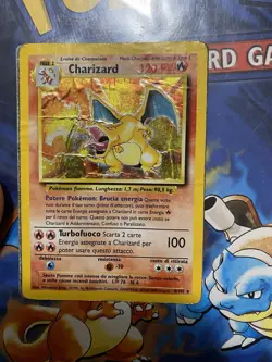 Carta Pokemon Charizard set Base Rara Olografica 4/102 Danneggiata WOTC - Image 2