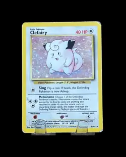 Pokemon TCG Clefairy Base Set 5/102 Holo Unlimited Holo Rare - Image 1