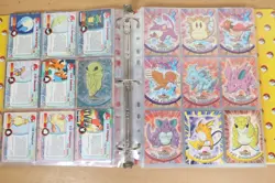 Vintage POKEMON 1999 Topps TV Animation Series 1 Binder Folder Bundle + Holos - Image 4