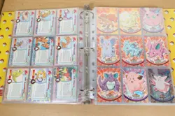 Vintage POKEMON 1999 Topps TV Animation Series 1 Binder Folder Bundle + Holos - Image 5