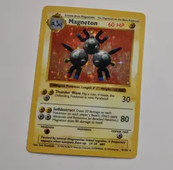 1999 Pokemon TCG Magneton Base Set 9/102 Shadowless Holo Rare XLNT LP - Image 1