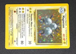 Pokemon TCG Magneton Base Set 9/102 Unlimited Holo Rare LP- - Image 4