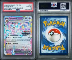 Pokemon TCG Sylveon Ex Prismatic Evolutions 041/131 Surprise Box Stamped PSA 10 - Image 3