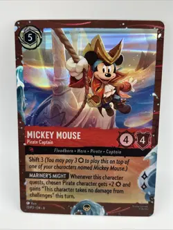 Mickey Mouse - Pirate Captain (Disney Cruise Promo) Disney Lorcana Promo Card - Image 1