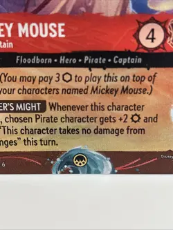 Mickey Mouse - Pirate Captain (Disney Cruise Promo) Disney Lorcana Promo Card - Image 2