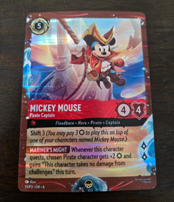 Mickey Mouse - Pirate Captain (Disney Cruise) 13/P3 Lorcana card foil - Image 1