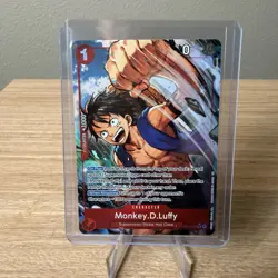 Monkey.D.Luffy - OP14-013 (Alternate Art) The Azure Sea's Seven Foil Near Mint - Image 1
