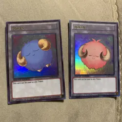 Very Good Yugioh Limited Edition Official Token Card LC04-EN009 + Lot 6 Foils - Image 2