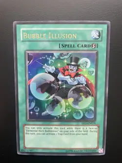 Yugioh Bubble Illusion DP1-EN024 Ultra Rare Unlimited Edition HP - Image 1