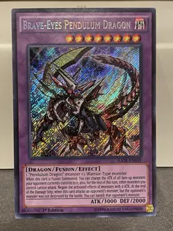 Brave-Eyes Pendulum Dragon - RATE-EN039 - Secret Rare - 1st Edition - LP - Image 1