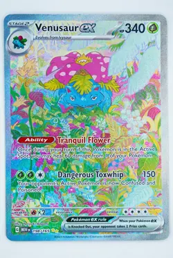 2023 Pokemon Scarlet & Violet Venusaur EX Holo Card 198/165 Sv: 151 Series TCG - Image 3