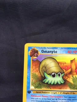 Pokemon Cards: Fossil 1st Edition Common: Omanyte 52/62 - Image 2