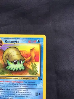 Pokemon Cards: Fossil 1st Edition Common: Omanyte 52/62 - Image 3