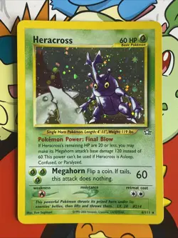 Heracross - 6/111 - Neo Genesis Unlimited - Pokemon Card - LP/NM Swirl - Image 1