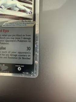 Pokemon TCG Absol EX Power Keepers Holographic Card 92/108 - Image 5