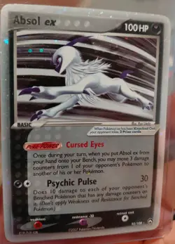 Pokemon TCG Absol EX Holo Foil Card Power Keepers Ultra Rare 92/108 - Image 1