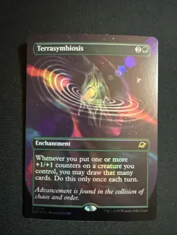 1x Terrasymbiosis, Borderless Art Foil, Edge of Eternities, Magic MTG NM - Image 1