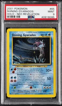 2001 POKEMON NEO REVELATION #65 SHINING GYARADOS-HOLO PSA 9 - Image 1