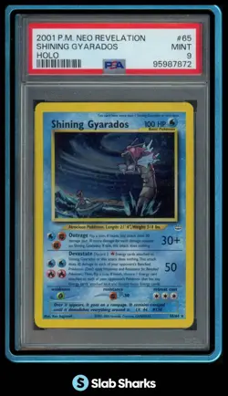 2001 POKEMON NEO REVELATION #65/64 SHINING GYARADOS HOLO PSA 9 - Image 1