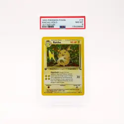 Raichu - 14/62 PSA 8 Fossil 1st Edition Holo Rare Pokemon - NM/MINT - Image 1