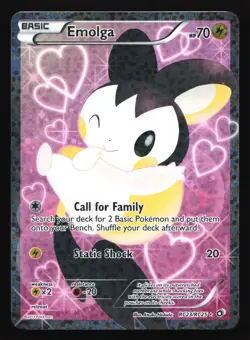 Emolga (Full Art) RC23 Legendary Treasures Radiant Collection Ultra Rare Pokemon - Image 1