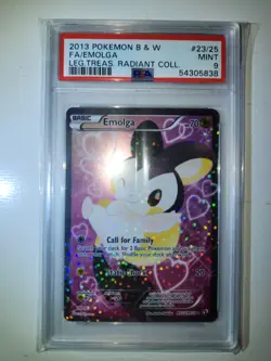 Emolga (Full Art) RC23/RC25 PSA 9 Legendary Treasures: Radiant Collection Holo - Image 1