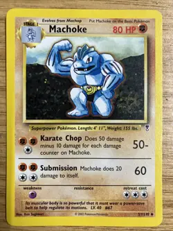 Machoke Legendary Collection 51/110 Pokemon Card - Near Mint - Image 1