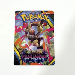 Pokemon Phantasmal Flames Trainer Tips Card - Mega Lopunny Card NM IN HAND - Image 1
