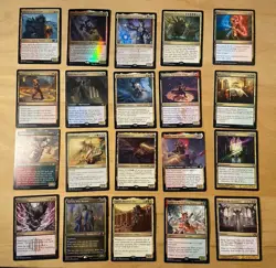 Magic The Gathering Lot Of 20 Gold Cards Including Rares and Mythics NM - Image 1