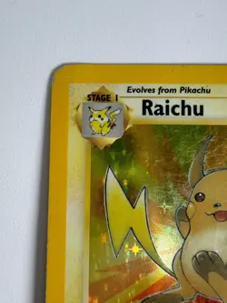 Pokemon TCG Raichu Fossil Holo Rare Card 14/62 HP - Image 2