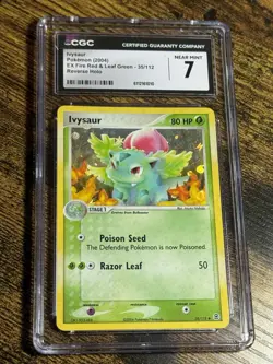 Pokemon Card Ivysaur EX Fire Red & Leaf Green 35/112 Reverse Holo CGC 7 - Image 1