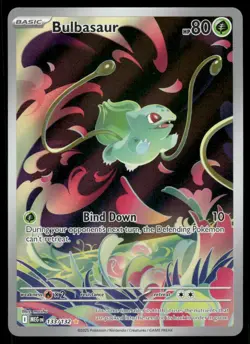 Pokemon Cards Bulbasaur 133/132 Mega Evolution Illustration Rare NM - Image 1
