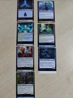 MTG Misprint 7 Card Miscut Connector Island Metallic Mimic Realmwalker - Image 1