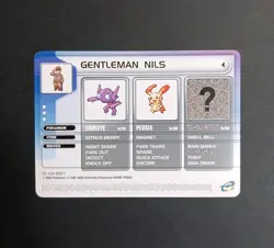 Pokemon Battle-e Card Gentleman Nils Sapphire Ruby Version GBA 2003 - Image 1