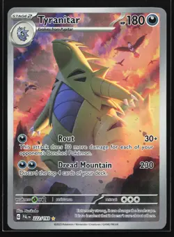 Tyranitar 222/193 Paldea Evolved Illustration Rare Pokemon Card - Image 1