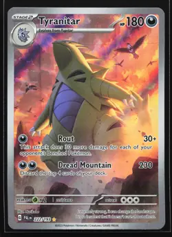 Tyranitar 222/193 SV02: Paldea Evolved Illustration Rare Pokemon Card - Image 1