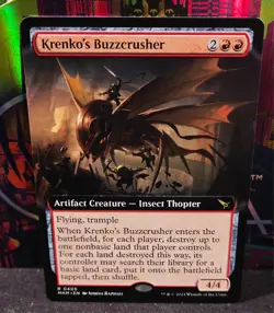 magic the gathering - Krenko's Buzzcrusher - Artifact Creature - Insect Thopter - Image 1