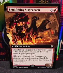magic the gathering - Smoldering Stagecoach - Artifact - Vehicle - Rare - Red - Image 1