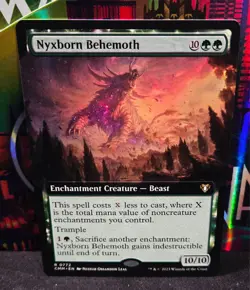 magic the gathering - Nyxborn Behemoth - Enchantment Creature - Beast - Rare - Image 1