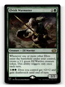 Elvish Warmaster Jumpstart 2022 #654 Magic the Gathering - Image 1
