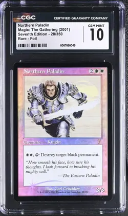 NORTHERN PALADIN 7th Edition Foil Rare CGC 10 MTG [Nostalgium] - Image 1