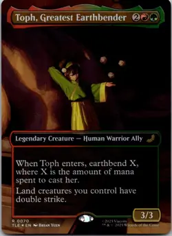 Toph, Greatest Earthbender (Borderless) R Avatar: The Last Airbender FOIL NM - Image 1