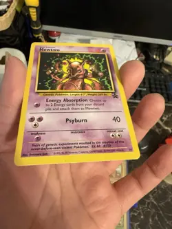 Pokemon Card - Mewtwo WoTC Black Star Promo 14 Non-Holo - HP - Image 2