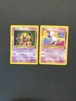 Pokemon Black Star Promo Cards Mew #8 And Mewtwo #14 1999 Pokemon Cards - Image 1
