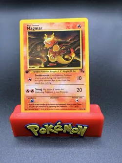 Magmar 39/62 - 1st Edition - Fossil Pokemon Card - LP Uncommon - Image 1