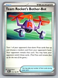 Pokemon TCG SV10: Destined Rivals Team Rocket's Bother-Bot 172/182 - Image 1
